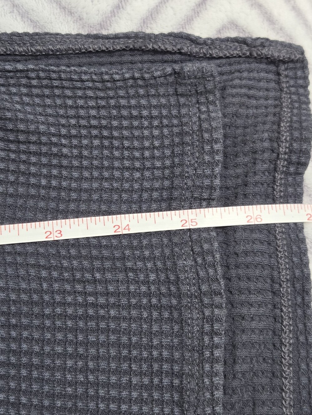 OFFLINE By Aerie Waffle Henley T-Shirt Charcoal Washed Size M - Picture 11 of 11